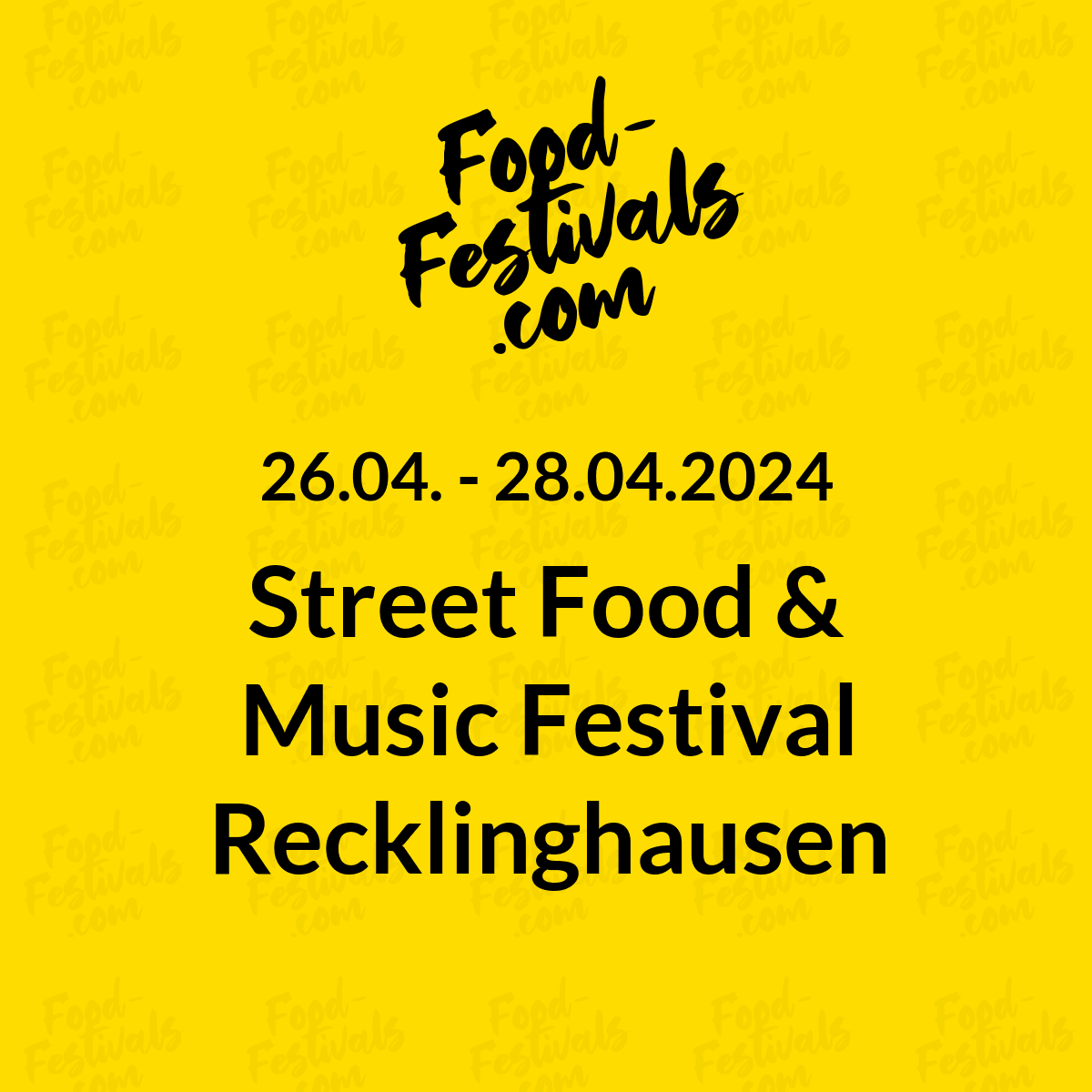 Street Food & Music Festival Recklinghausen