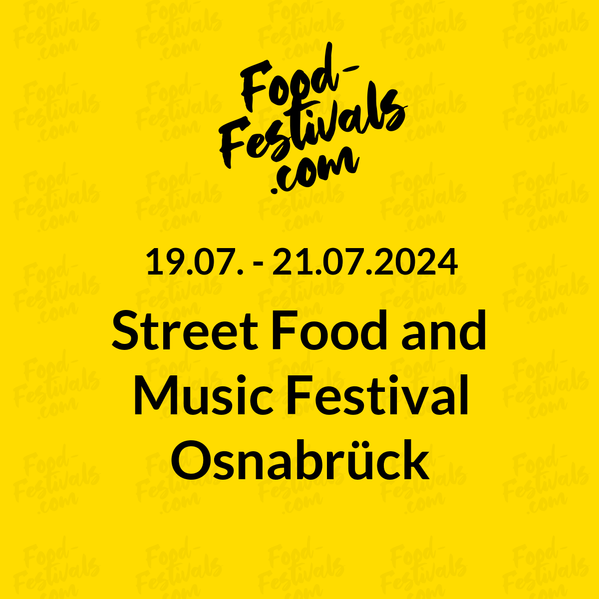 Street Food and Music Festival Osnabrück