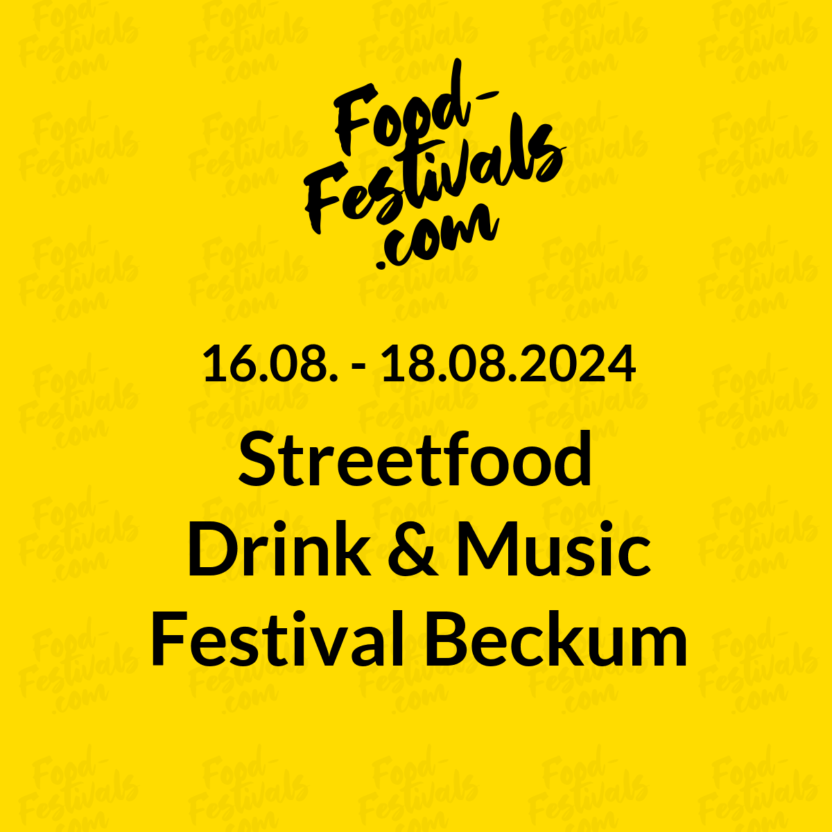 Streetfood Drink & Music Festival Beckum