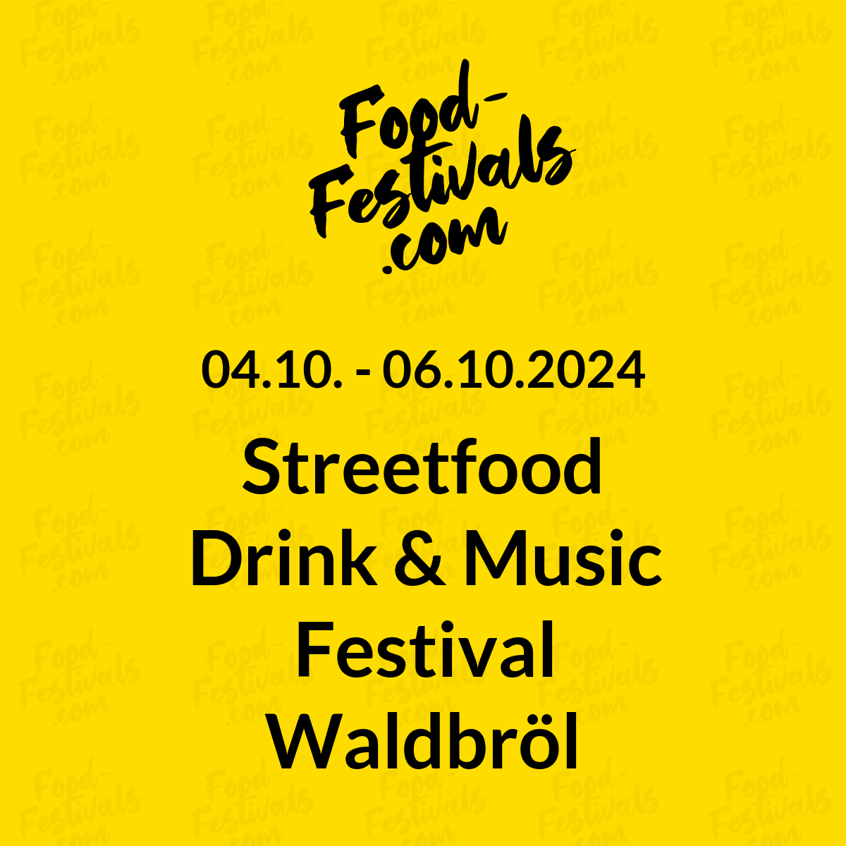 Streetfood Drink & Music Festival Waldbröl