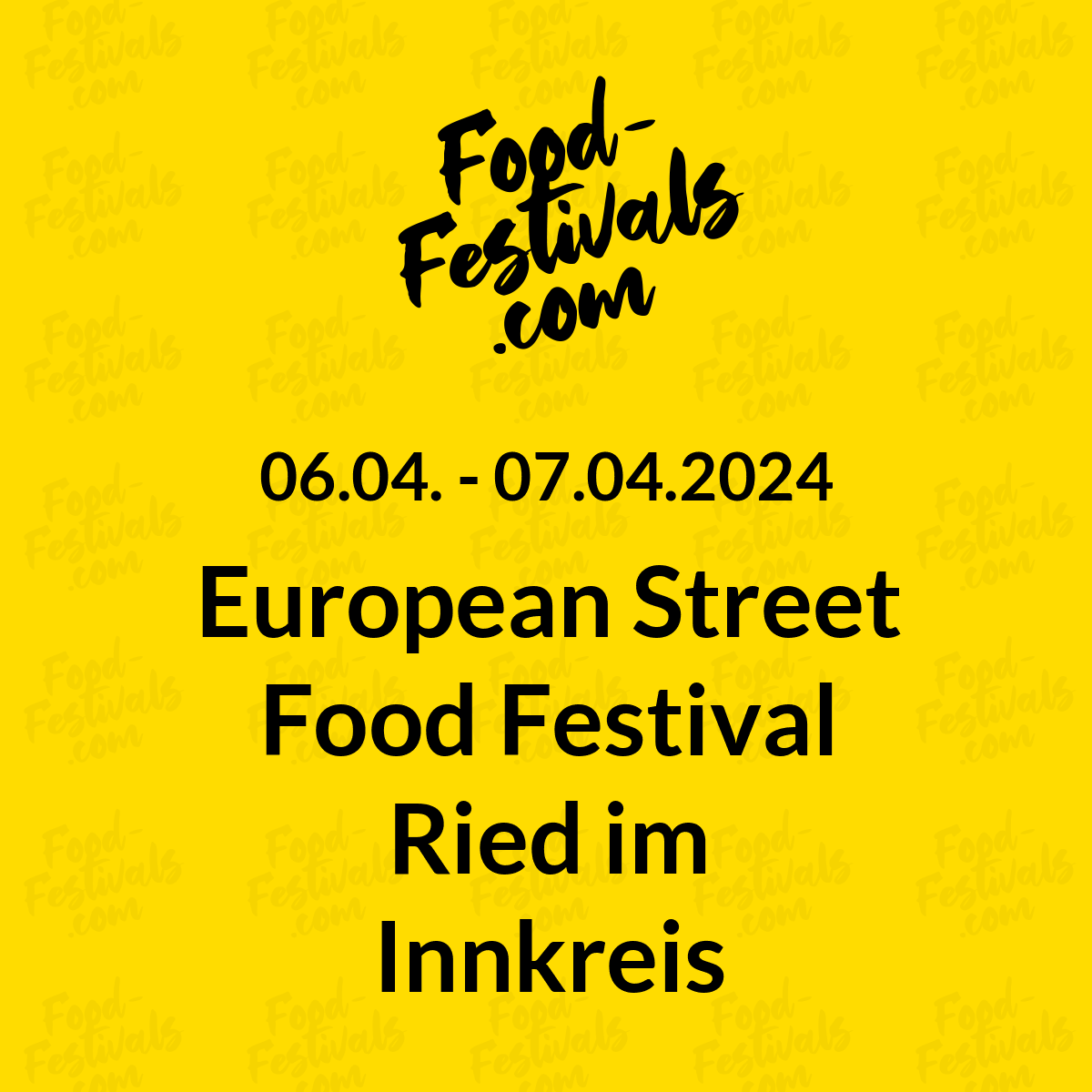 European Street Food Festival Ried im Innkreis