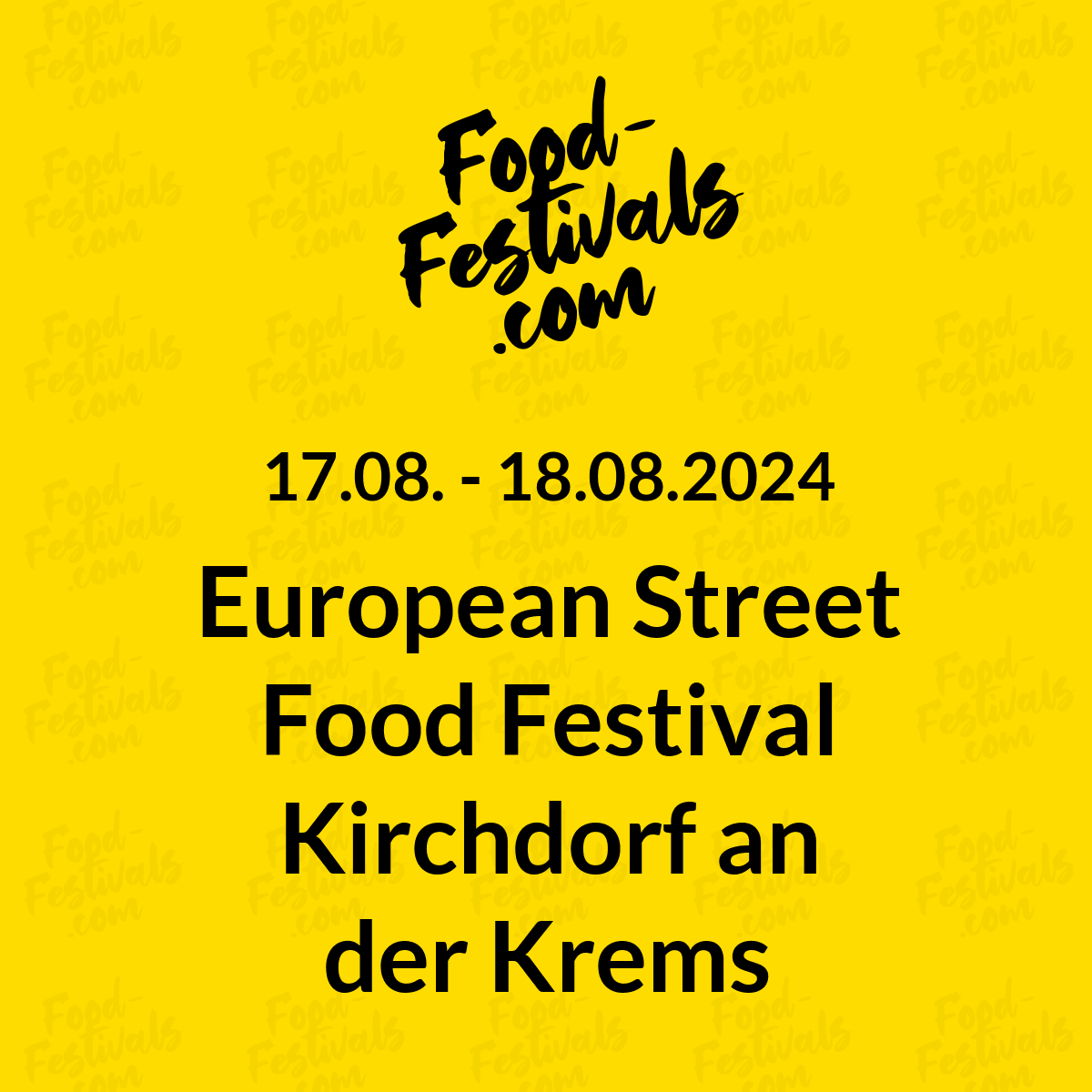 European Street Food Festival Kirchdorf an der Krems