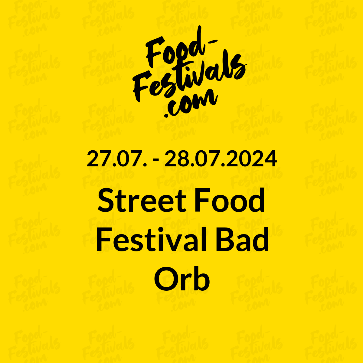 Street Food Festival Bad Orb