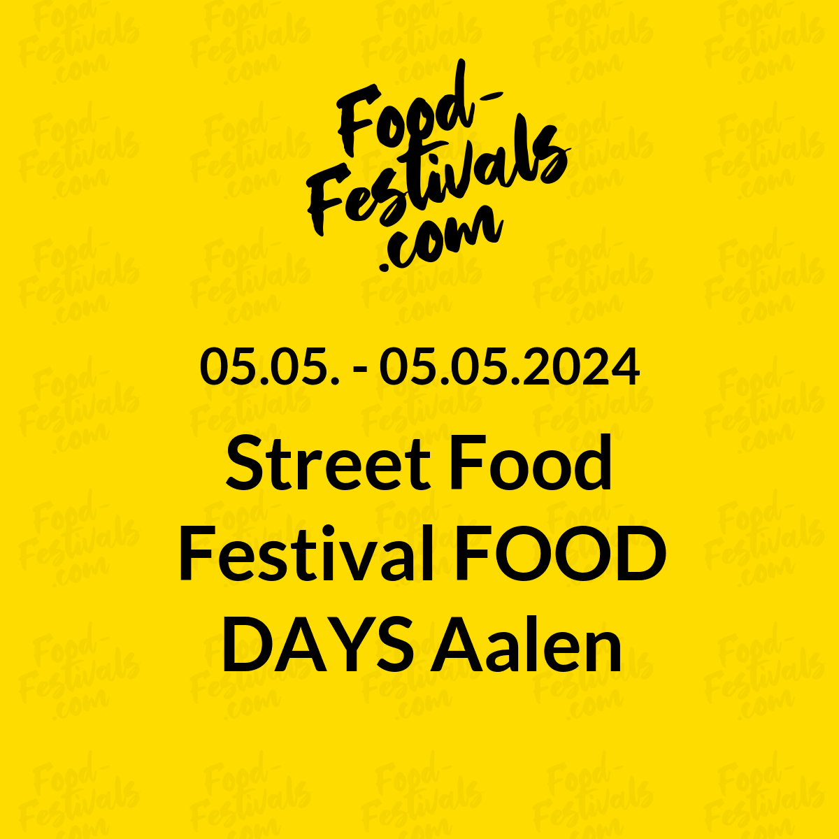 Street Food Festival FOOD DAYS Aalen