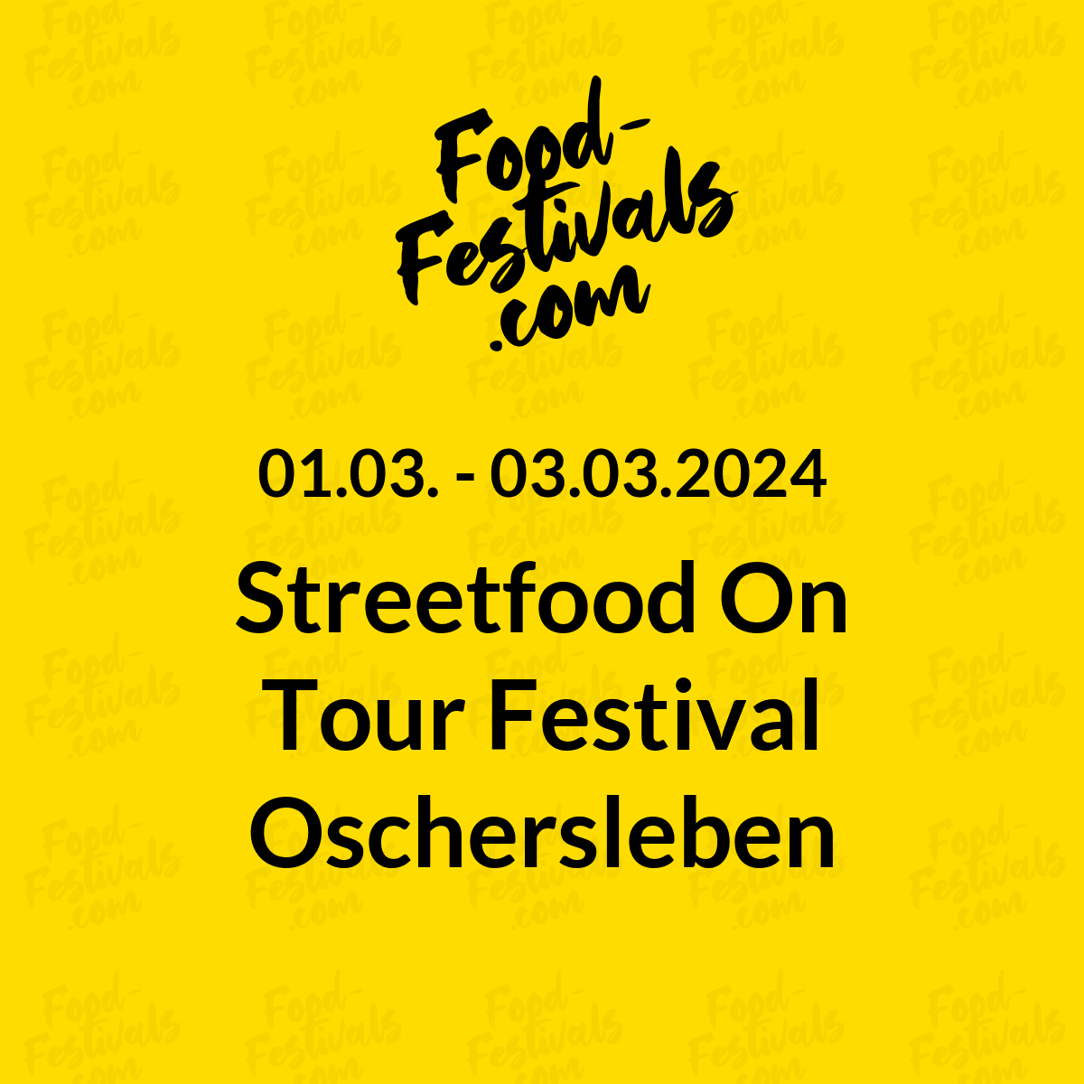 Streetfood On Tour Festival Oschersleben