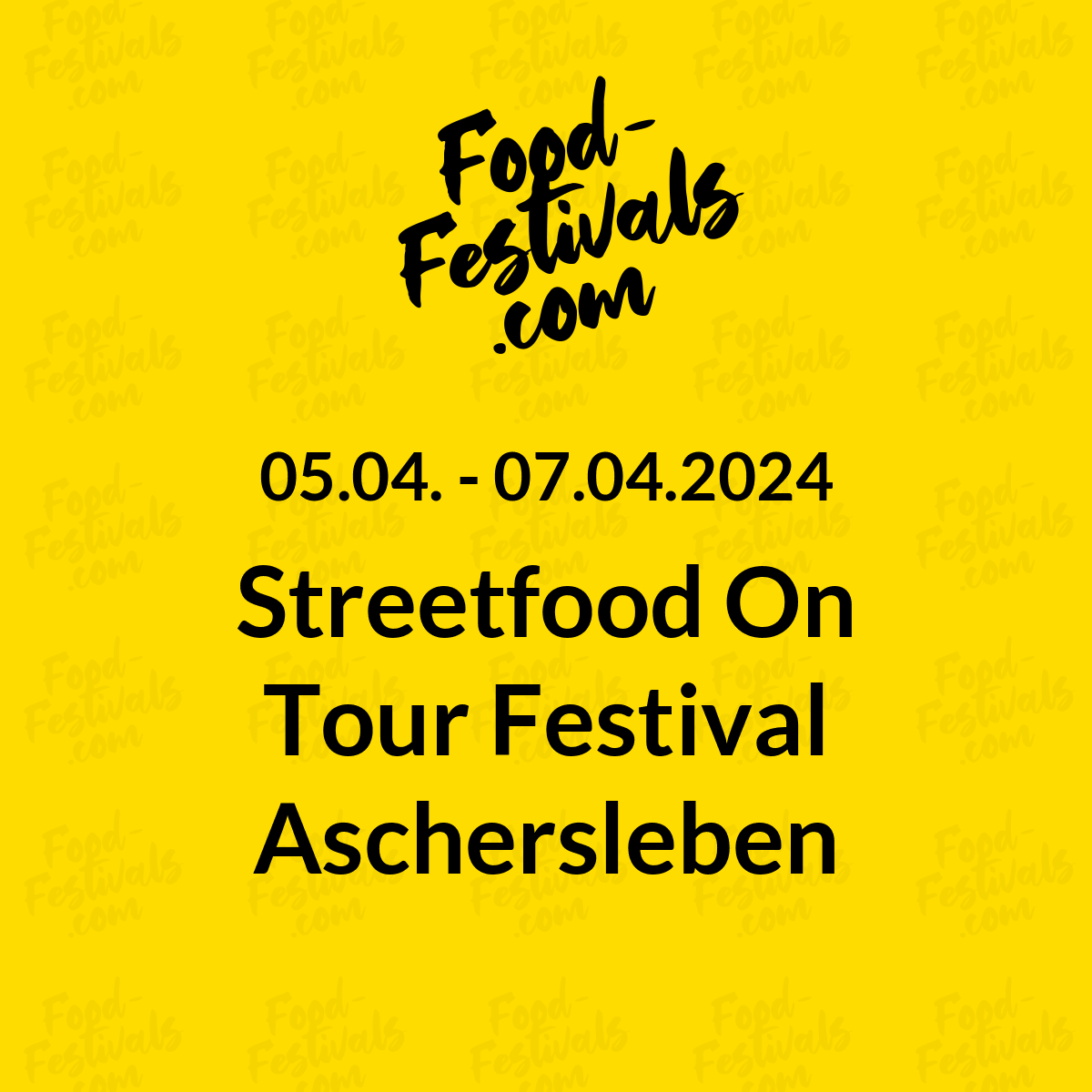 Streetfood On Tour Festival Aschersleben