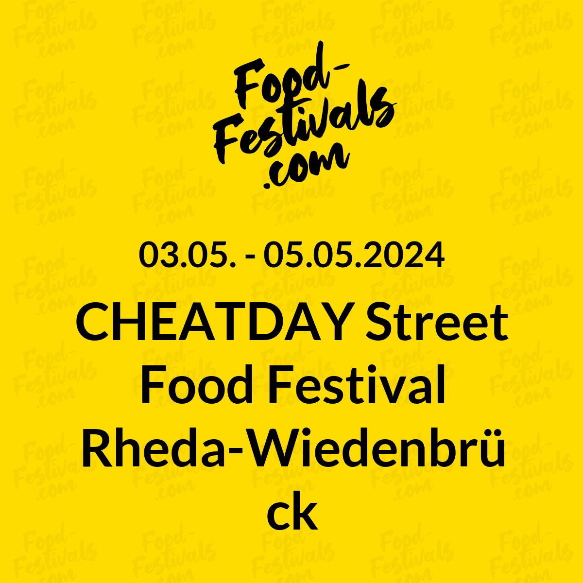 CHEATDAY Street Food Festival Rheda-Wiedenbrück
