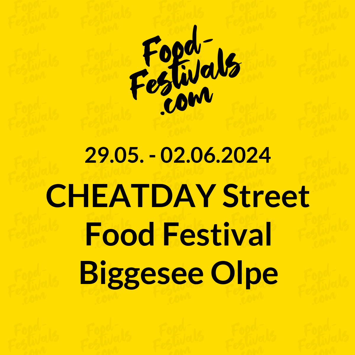 CHEATDAY Street Food Festival Biggesee Olpe