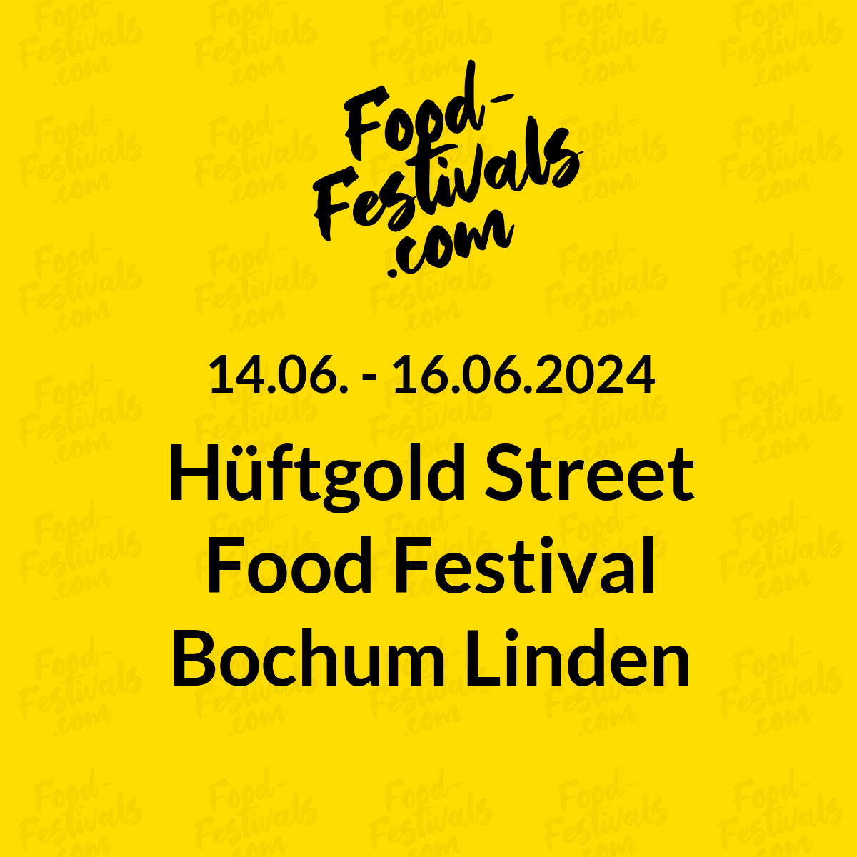 Hüftgold Street Food Festival Bochum Linden