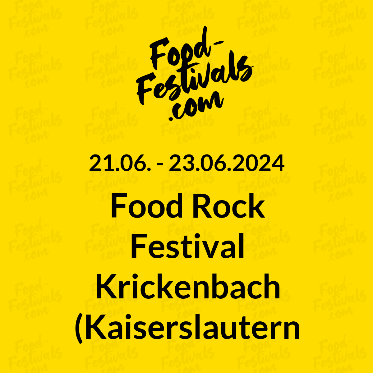 Food Rock Festival Krickenbach (Kaiserslautern)