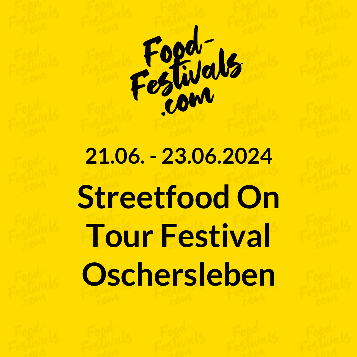 Streetfood On Tour Festival Oschersleben