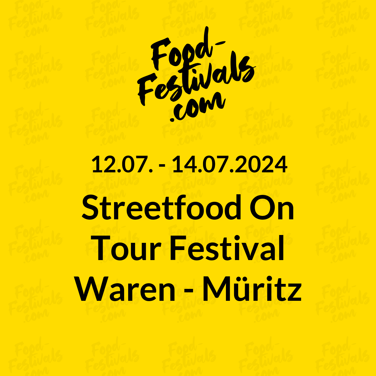 Streetfood On Tour Festival Waren - Müritz