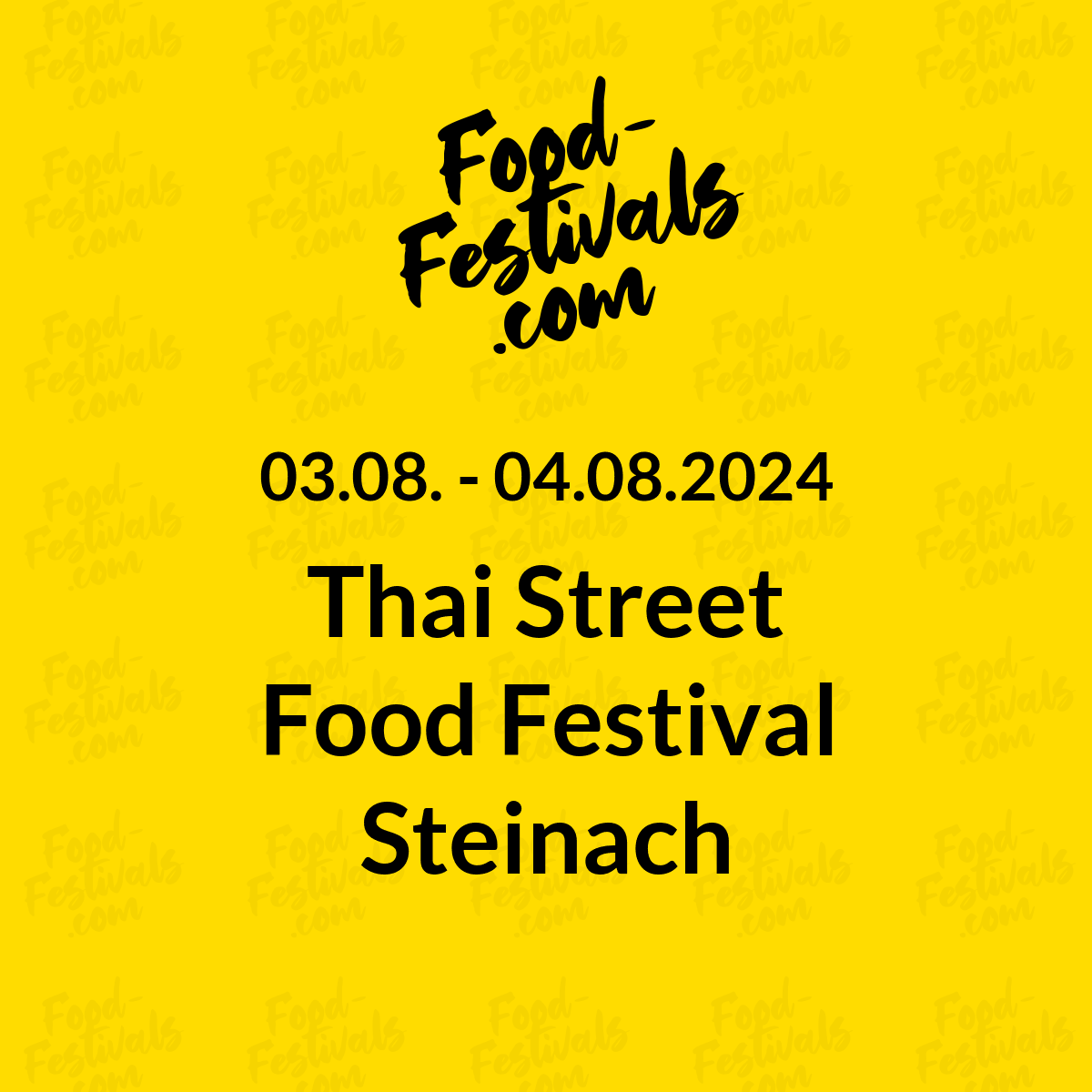 Thai Street Food Festival Steinach