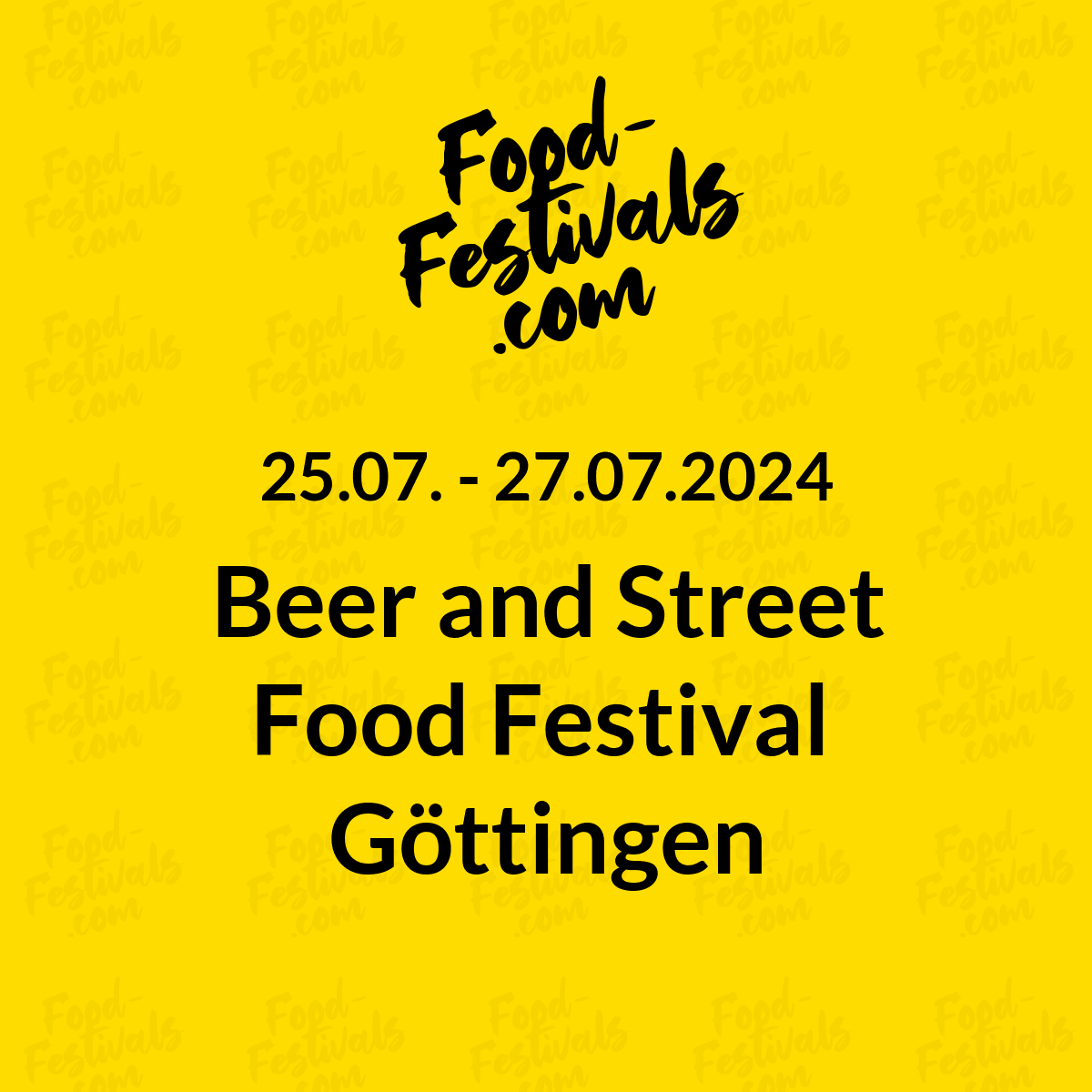 Beer and Street Food Festival 
Göttingen