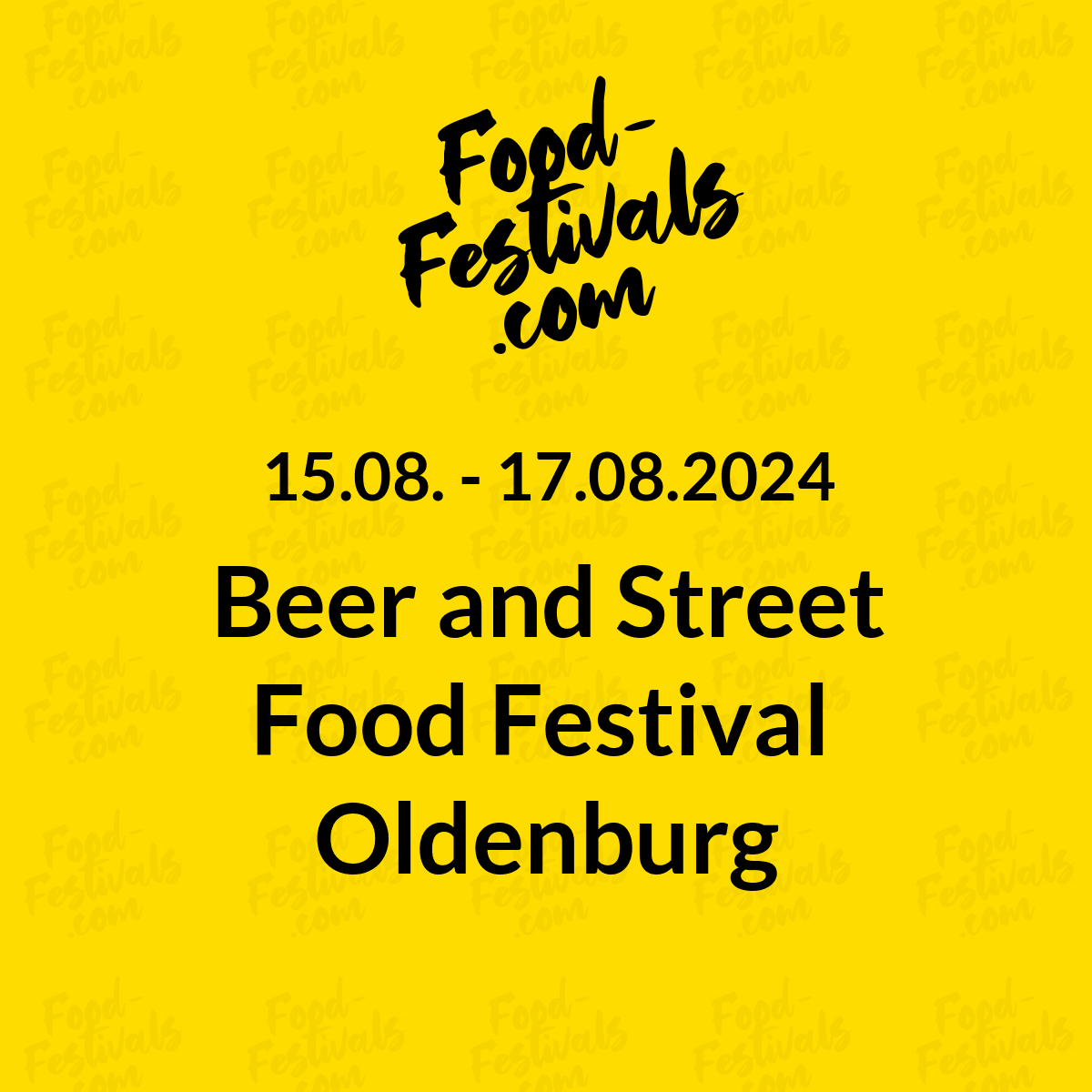 Beer and Street Food Festival 
Oldenburg