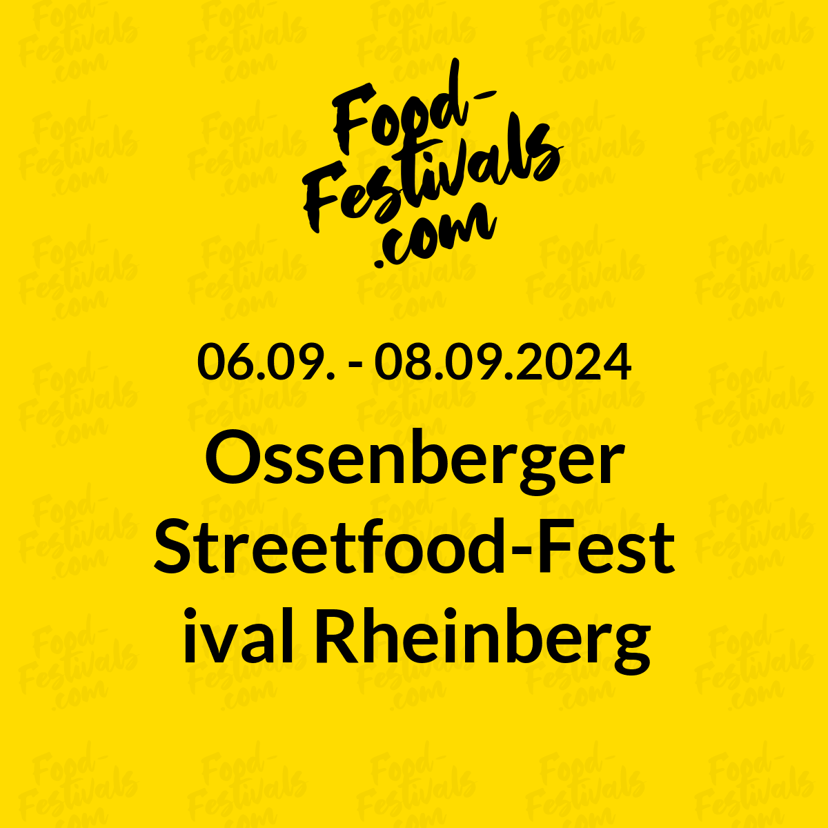Ossenberger Streetfood-Festival Rheinberg