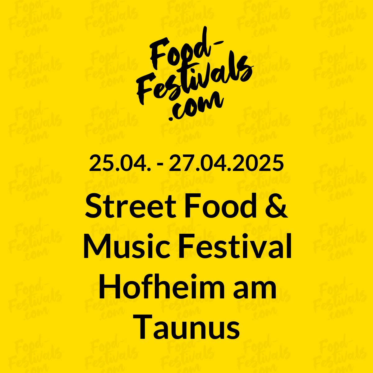 Street Food & Music Festival Hofheim am Taunus