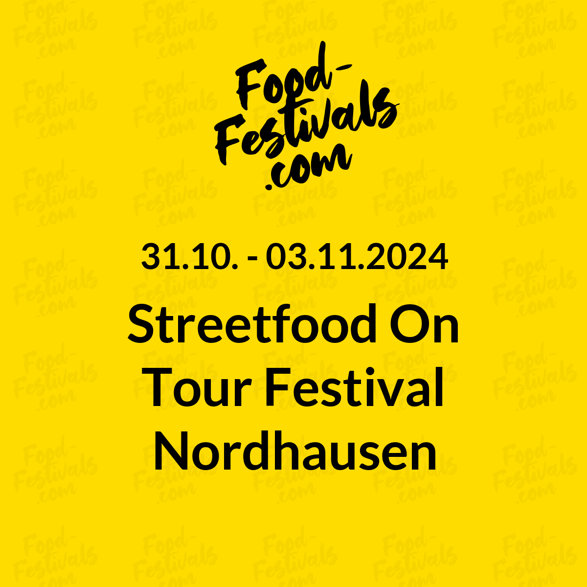 Streetfood On Tour Festival Nordhausen