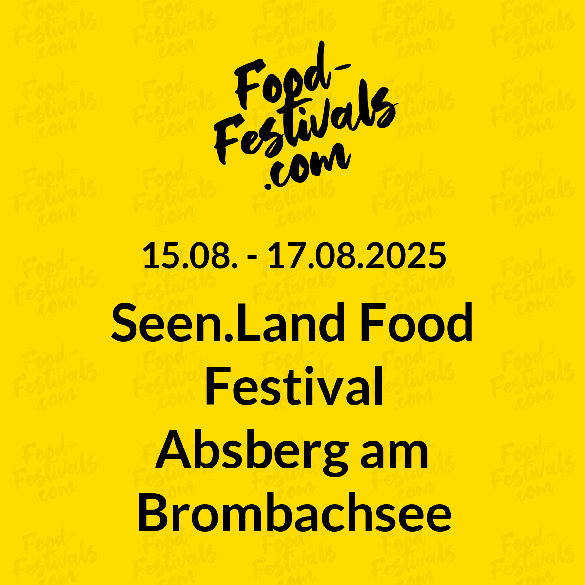 Seen.Land Food Festival Absberg am Brombachsee