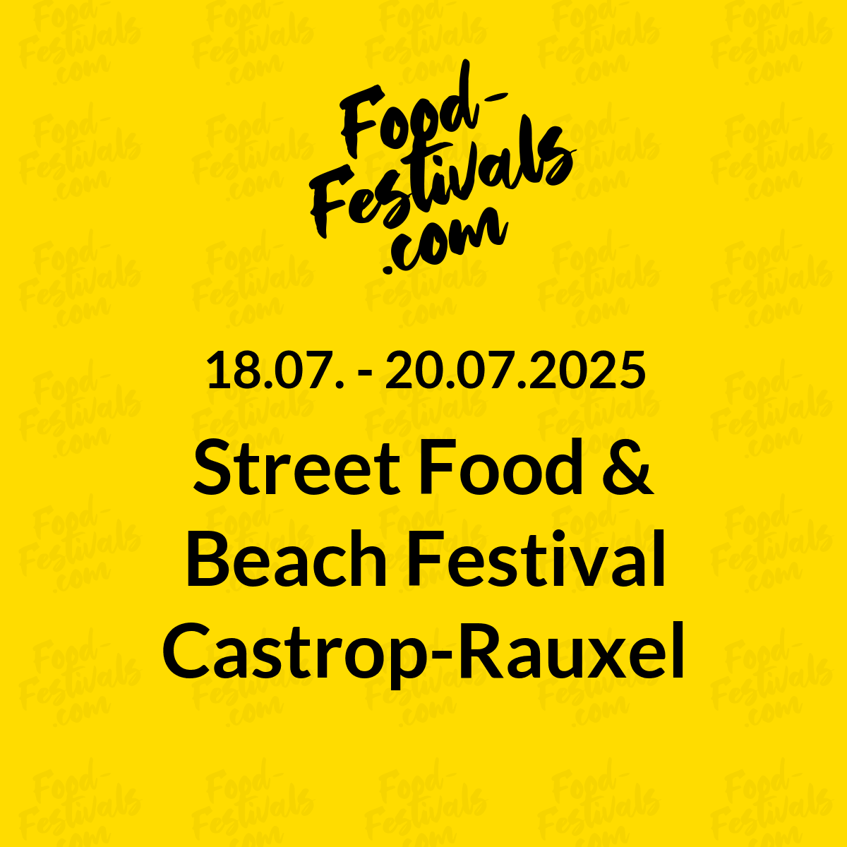 Street Food & Beach Festival Castrop-Rauxel