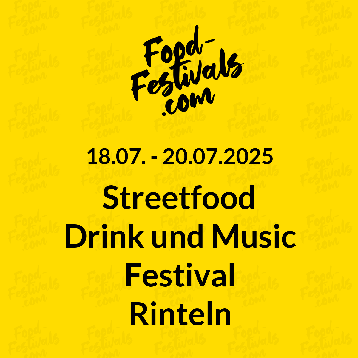 Streetfood Drink und Music Festival Rinteln