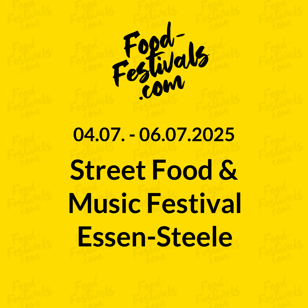 Street Food & Music Festival Essen-Steele