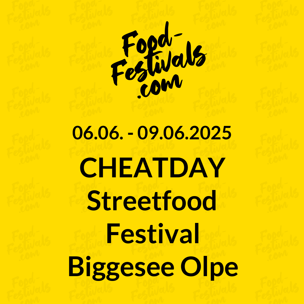 CHEATDAY Streetfood Festival Biggesee Olpe