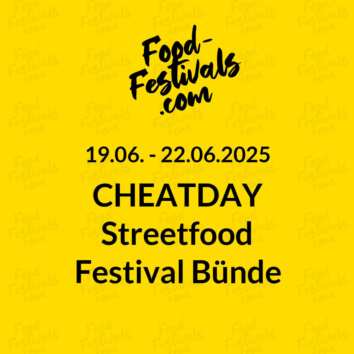 CHEATDAY Streetfood Festival Bünde