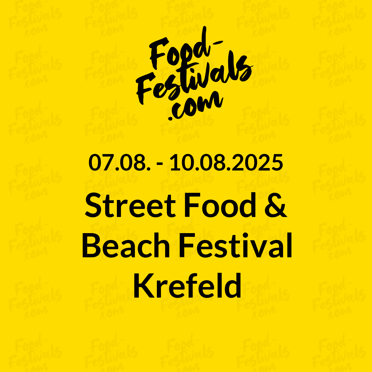 Street Food & Beach Festival Krefeld