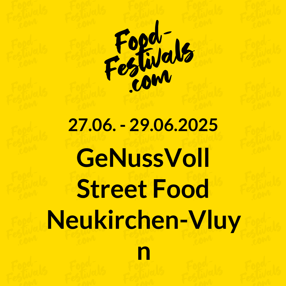 GeNussVoll Street Food Neukirchen-Vluyn