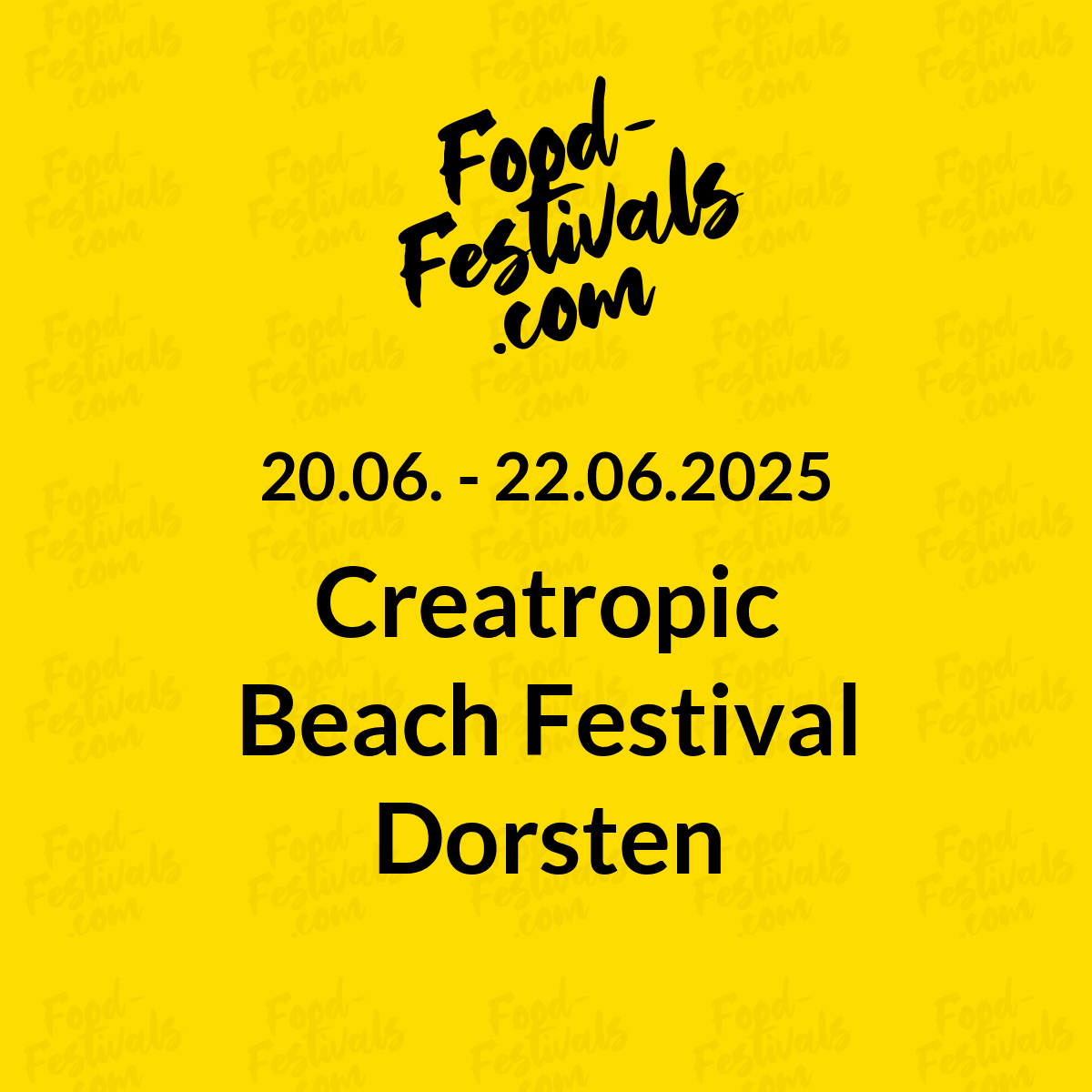 Creatropic Beach Festival Dorsten