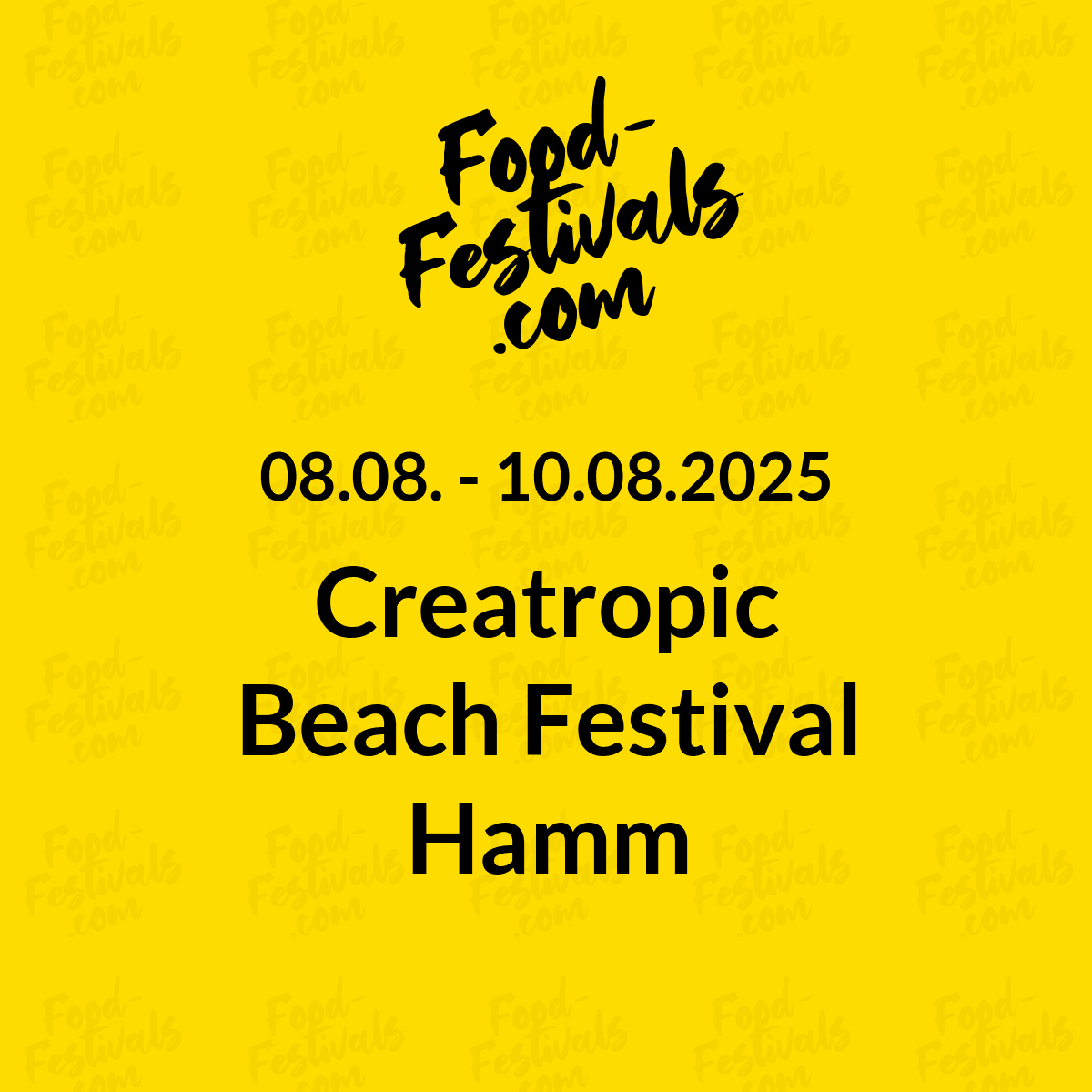 Creatropic Beach Festival Hamm