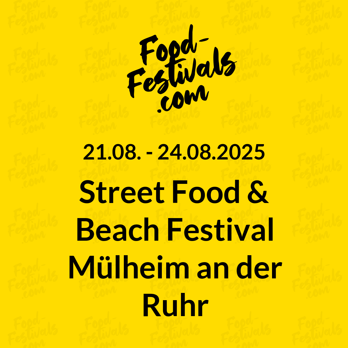 Street Food & Beach Festival Mülheim an der Ruhr