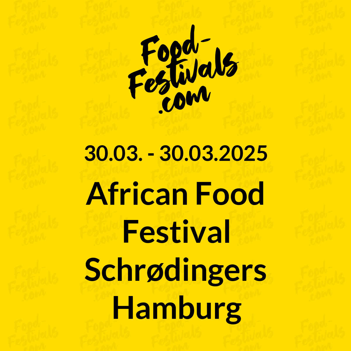 African Food Festival Schrødingers Hamburg