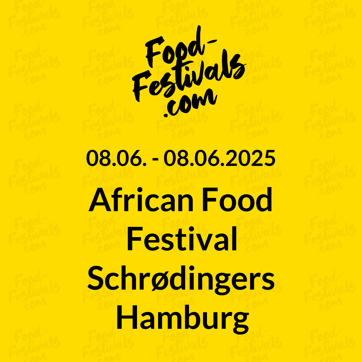 African Food Festival Schrødingers Hamburg