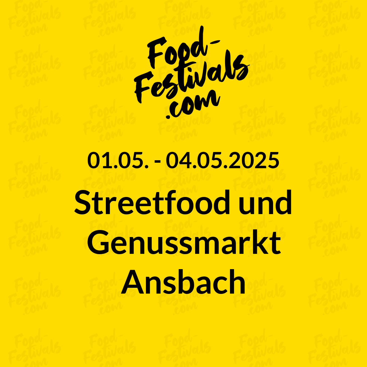 Streetfood und Genussmarkt Ansbach