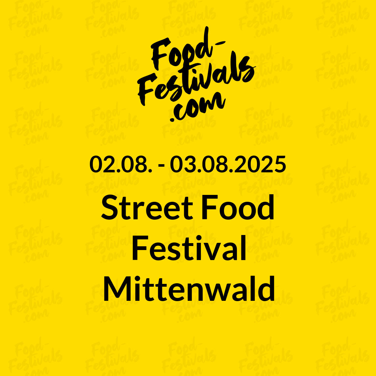 Street Food Festival Mittenwald