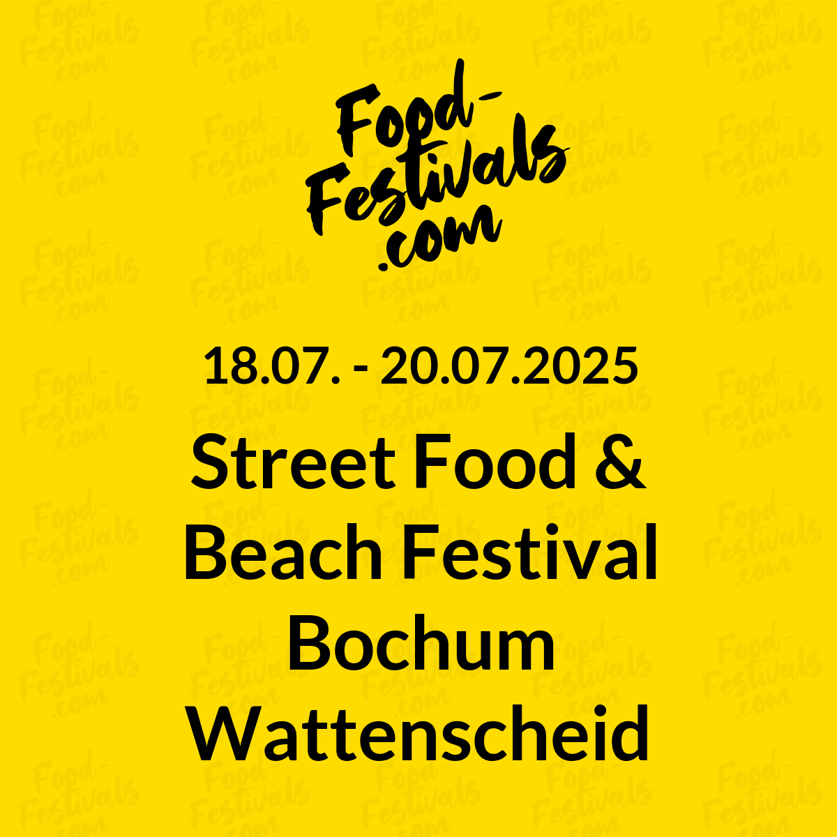 Street Food & Beach Festival Bochum Wattenscheid