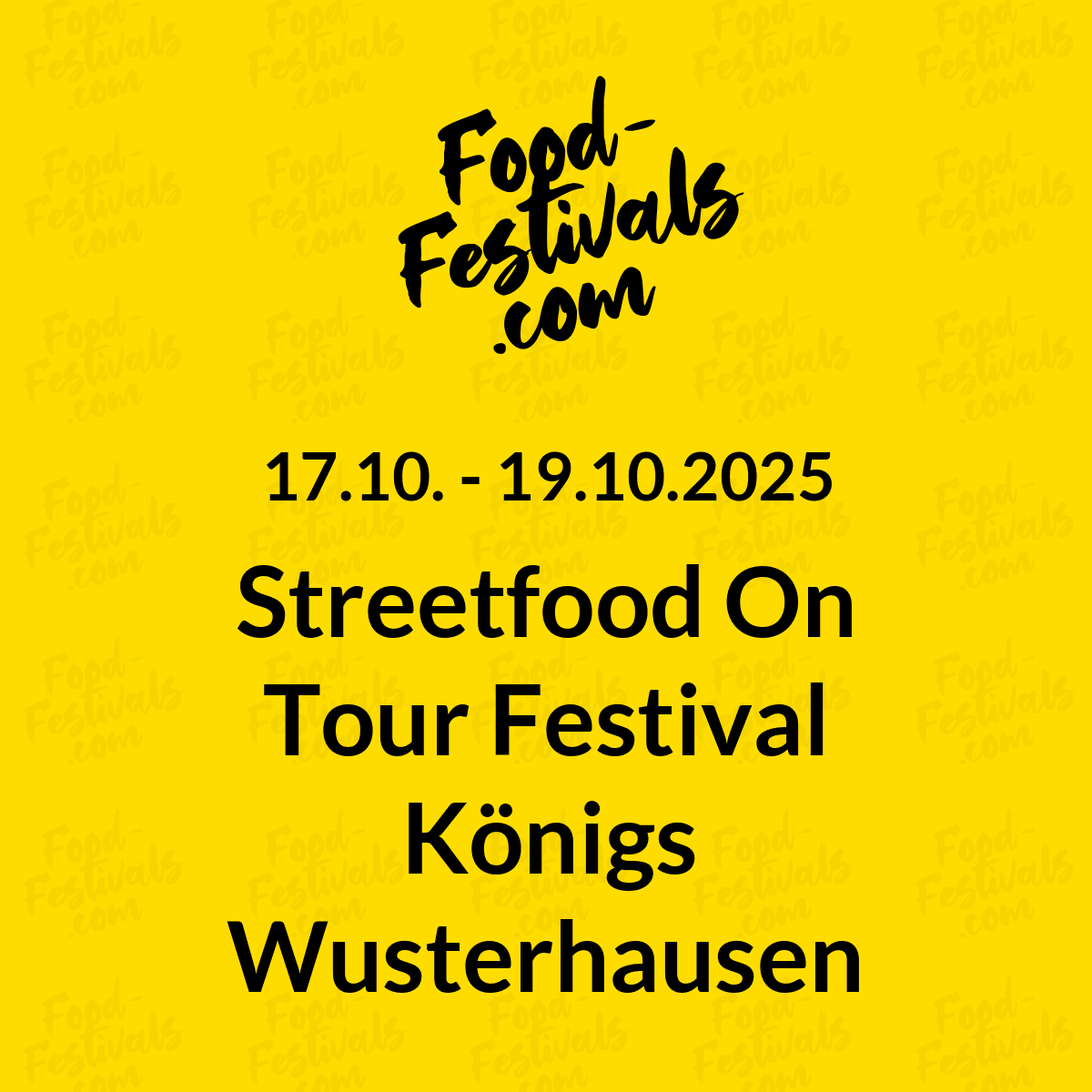 Streetfood On Tour Festival Königs Wusterhausen