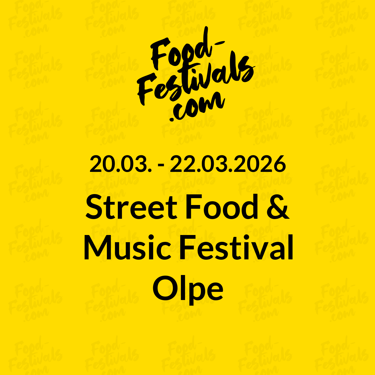 Street Food & Music Festival Olpe