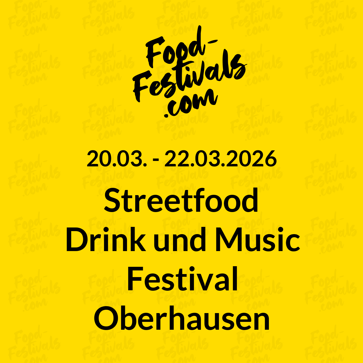 Streetfood Drink und Music Festival Oberhausen