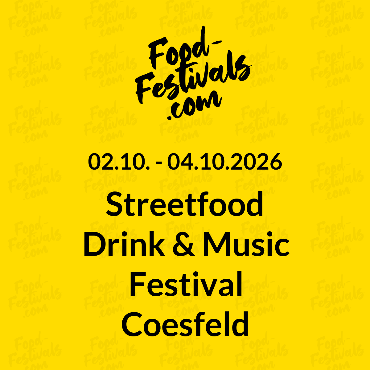 Streetfood Drink & Music Festival Coesfeld