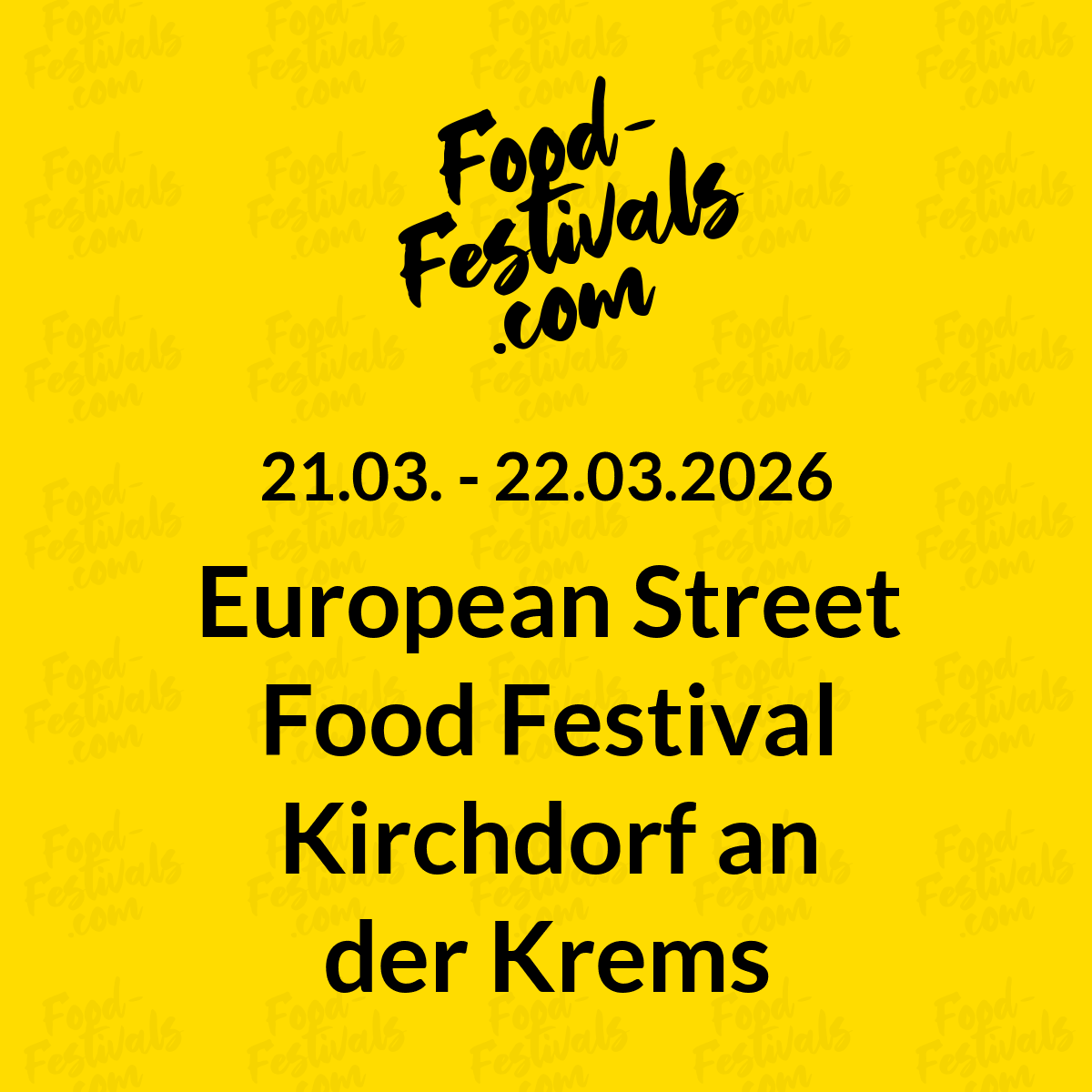 European Street Food Festival Kirchdorf an der Krems