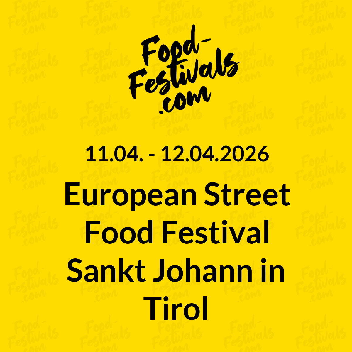 European Street Food Festival Sankt Johann in Tirol