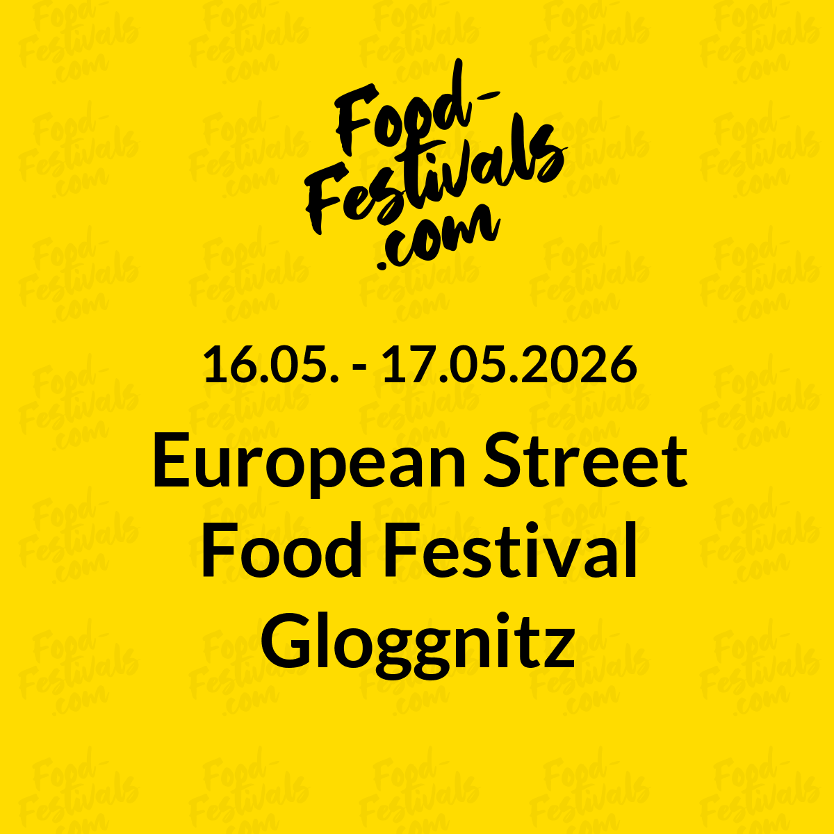 European Street Food Festival Gloggnitz