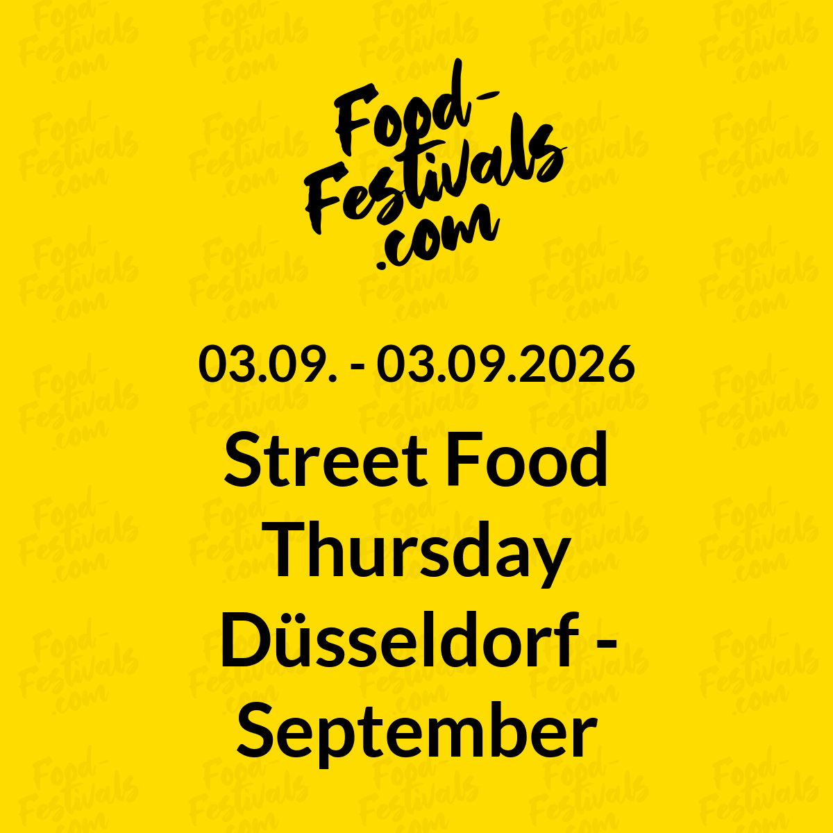 Street Food Thursday Düsseldorf - September