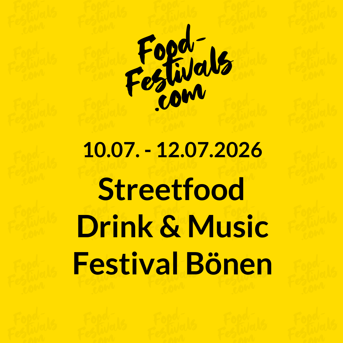 Streetfood Drink & Music Festival Bönen