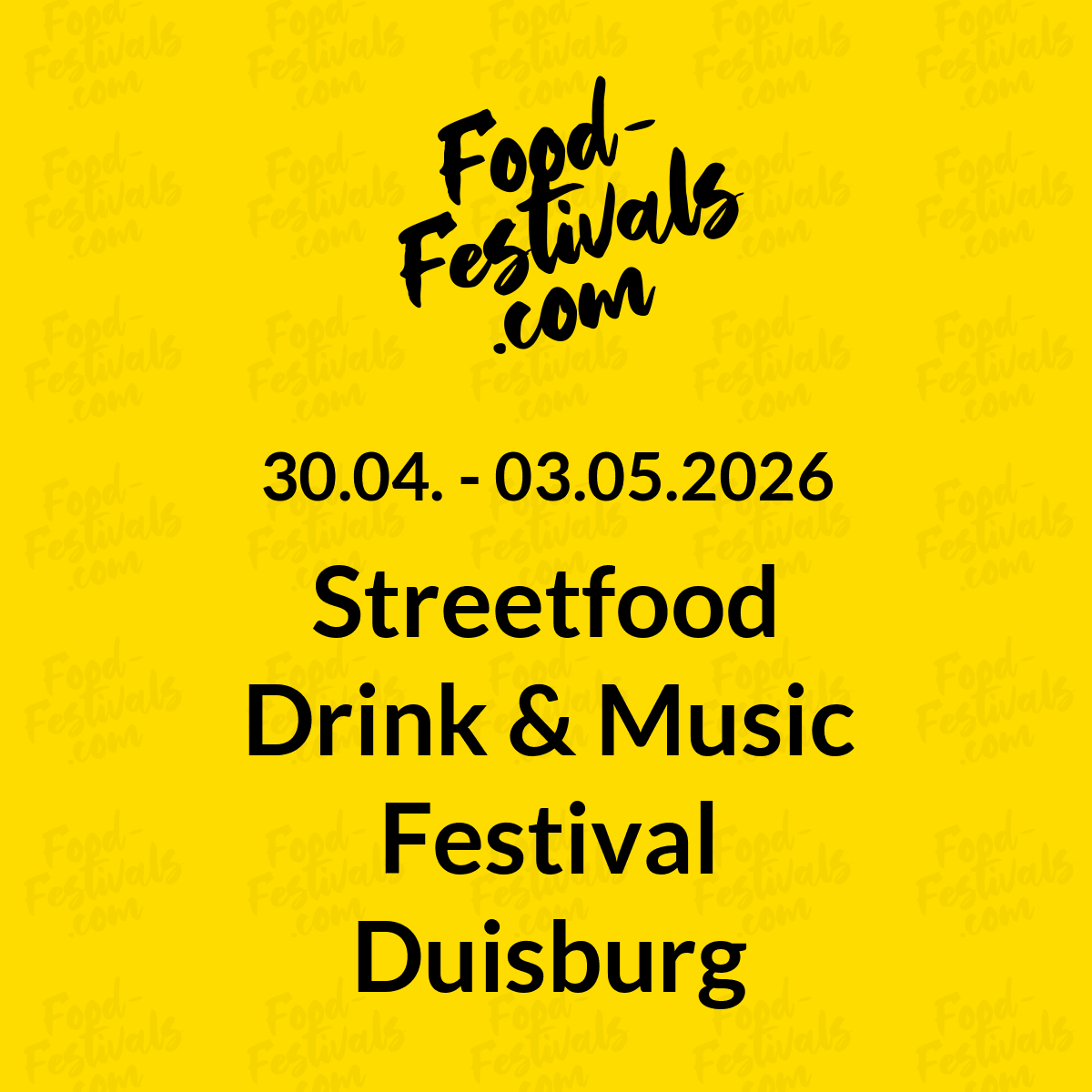 Streetfood Drink & Music Festival Duisburg