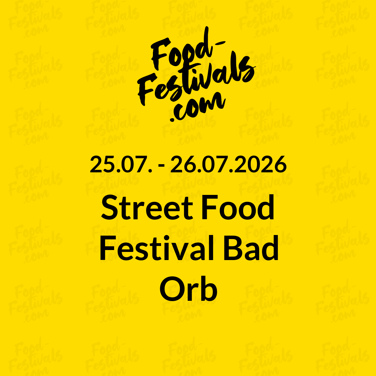 Street Food Festival Bad Orb
