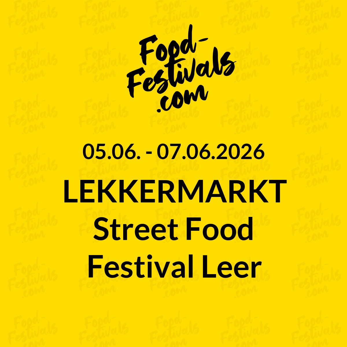 LEKKERMARKT Street Food Festival Leer